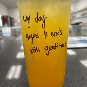 PG Vibes - Cucumber Tea with a beautiful message written on every cup - Juice Bars & Smoothies Near Me - Pacific Grove, California