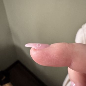 New York Nail Bar - Flat nails, no apex built and poor almond shape. - Nail Salons Near Me - Oshkosh, Wisconsin New York Nail Bar - Flat nails, no apex built and poor almond shape. - Nail Salons Near Me - Oshkosh, Wisconsin
