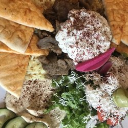 Gyro Grill Mediterranean Cuisine & Spirits - Gyro plate - again sorry but Yelp really needs to add basic editing - like "rotate" :-)