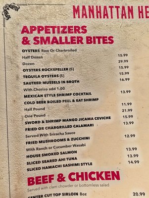 Menu photo 2 Manhattan Heights Tavern & Grill El Paso, TX Menu photo 2 Manhattan Heights Tavern & Grill El Paso, TX