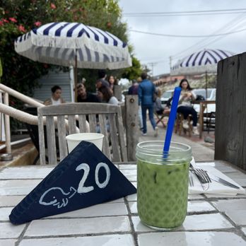 Blue Whale - Kyoto Matcha Latte (with lavendar syrup & oat milk) - Cafes Near Me - La Jolla, California