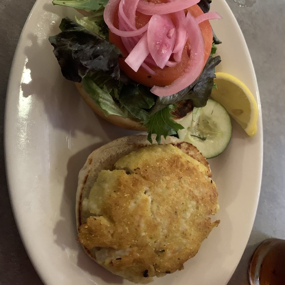 Sammy T's - Crab cake sandwich - American Near Me - Fredericksburg, Virginia Sammy T's - Crab cake sandwich - American Near Me - Fredericksburg, Virginia