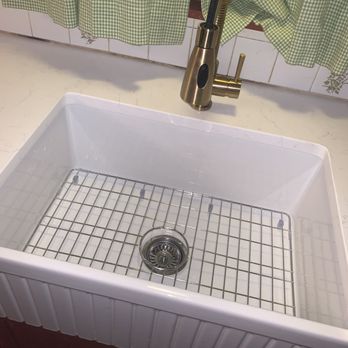 518HandyDad - Farm style sink &Faucet installation - Flooring Near Me