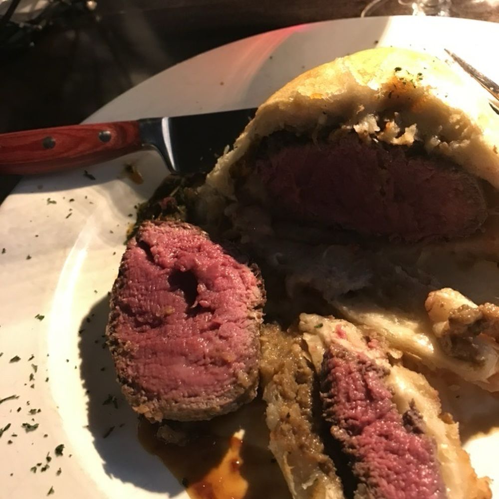 My Beef Wellington cut open My Beef Wellington cut open