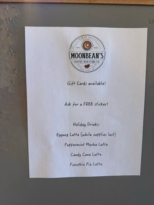 Menu photo 2 MoonBean's Coffee San Jose, CA Menu photo 2 MoonBean's Coffee San Jose, CA