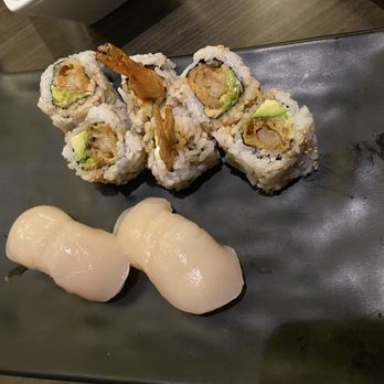 Tokie's - Scallop and Tempura Shrimp Roll - Japanese Near Me - San Mateo, California Tokie's - Scallop and Tempura Shrimp Roll - Japanese Near Me - San Mateo, California