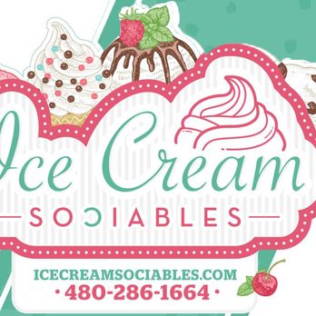 Ice Cream Sociables - a logo for ice cream sociables - Food Trucks Near Me