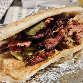 Red Onion Hamburger - Pastrami Sandwich. - American Near Me - Porterville, California Red Onion Hamburger - Pastrami Sandwich. - American Near Me - Porterville, California