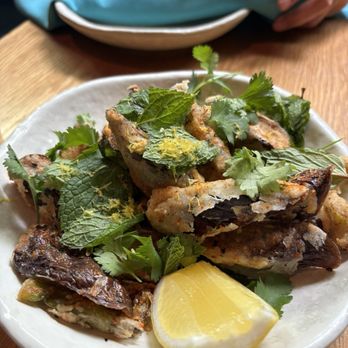 The Toasted Coconut - Eggplant appetizer - New American Near Me - Houston, Texas