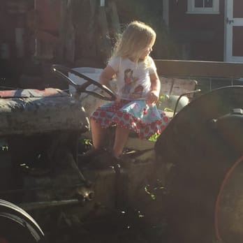 McCray's Farm - My daughter playing on an old tractor on a sunny day at McCray's Farm. - Attraction Farms Near Me - South Hadley, Massachusetts McCray's Farm - My daughter playing on an old tractor on a sunny day at McCray's Farm. - Attraction Farms Near Me - South Hadley, Massachusetts