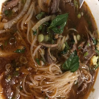 Pho & Sushi - Bun Bo Hue with Rice noodle instead of vermicelli - Vietnamese Near Me - Tega Cay, South Carolina Pho & Sushi - Bun Bo Hue with Rice noodle instead of vermicelli - Vietnamese Near Me - Tega Cay, South Carolina