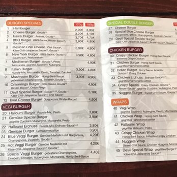 Devil Burger - Das Menü - American Near Me - Berlin, BE Devil Burger - Das Menü - American Near Me - Berlin, BE