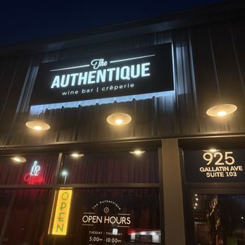 The Authentique - Outside sign - Wine Bars Near Me - Nashville, Tennessee