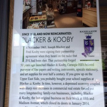 Blacker & Kooby by Vanessa - 08/29/17 - Art Supplies Near Me - New York, New York Blacker & Kooby by Vanessa - 08/29/17 - Art Supplies Near Me - New York, New York