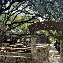 Exterior outside entrance of The Salt Lick BBQ - Driftwood, Texas Exterior outside entrance of The Salt Lick BBQ - Driftwood, Texas