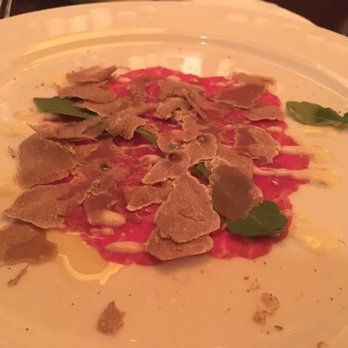 Babbo - White truffle beef carpaccio - Italian Near Me - New York, New York Babbo - White truffle beef carpaccio - Italian Near Me - New York, New York