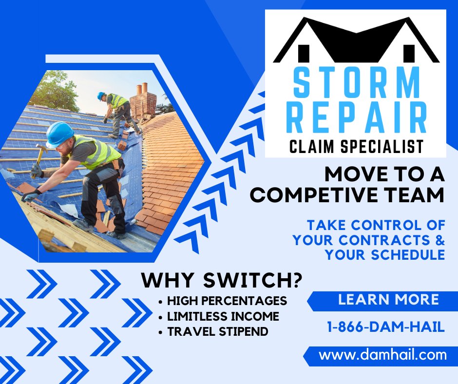 Slide of Storm Repair Claim Specialist