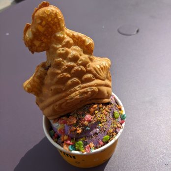 Somisomi - The fish is barfing ube and sesame. - Desserts Near Me - Cupertino, California