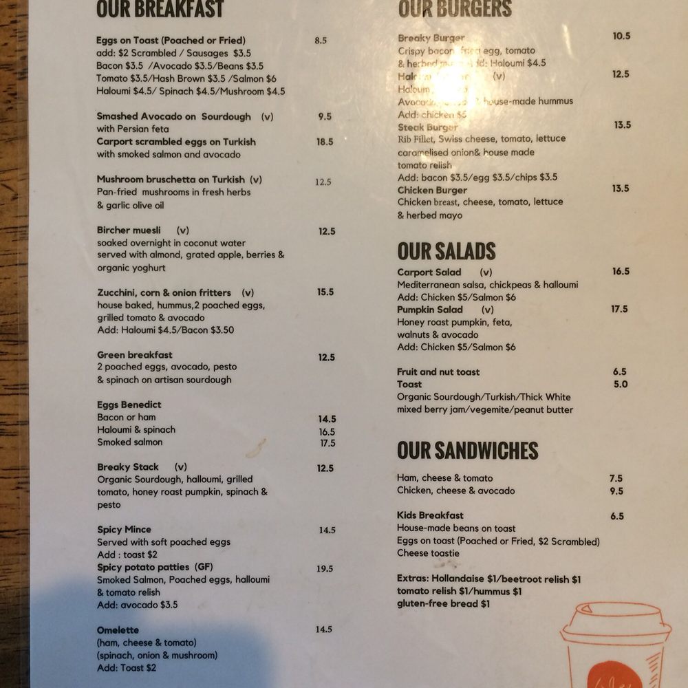 carport cafe - Cafes Near Me - Cannon Hill, QLD