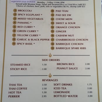 Bhan Baitong - Lunch Specials - Thai Near Me - Lake Forest, California