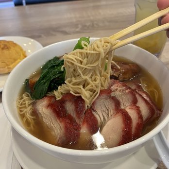 HK BBQ House - Noodle soup with roasted duck and bbq pork - Cantonese Near Me - Riverside, California