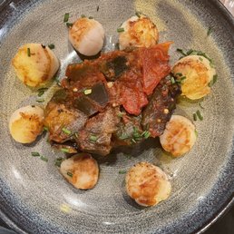 Scallops and ratatouille Scallops and ratatouille