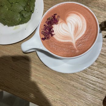 Ariston Flowers & Cafe - Matcha cookie rose latte ok - Coffee & Tea Near Me - New York, New York Ariston Flowers & Cafe - Matcha cookie rose latte ok - Coffee & Tea Near Me - New York, New York