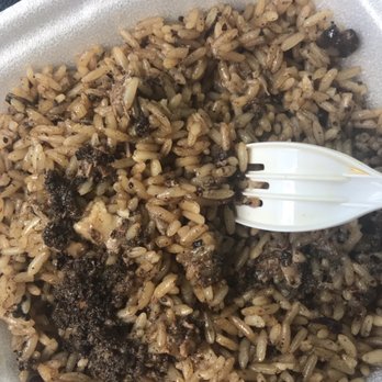 Jamaican Summers Eatery - Jerk Rice w/extra gravy - Caribbean Near Me - Burleson, Texas