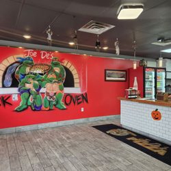 Joe De’s Brick Oven Pizza - Great artwork and such a clean place