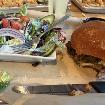 Tipsy Cow Burger Bar - El Bandito with Green salad - Burgers Near Me - Issaquah, Washington