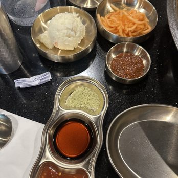 SOT BBQ - Various dipping sauces - Korean Near Me - San Diego, California SOT BBQ - Various dipping sauces - Korean Near Me - San Diego, California