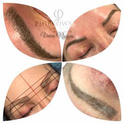 Tucson Microblading Studio - Microblading with shading to cover her old permanent makeup