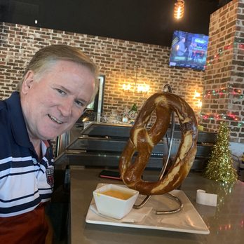 Woodson's Local Tap + Kitchen Grand Parkway - Giant pretzel (before) - American Near Me - Spring, Texas Woodson's Local Tap + Kitchen Grand Parkway - Giant pretzel (before) - American Near Me - Spring, Texas