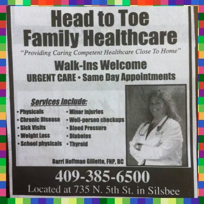 HEAD TO TOE FAMILY HEALTHCARE Updated September 2024 735 N 5th St