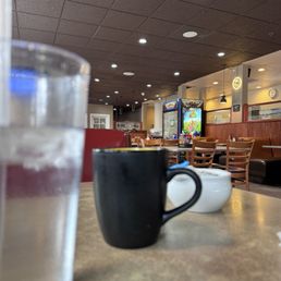 A view into towards the register