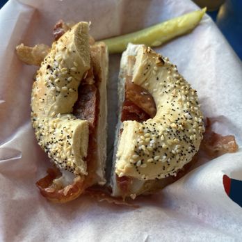 Ozark Mountain Bagel - ODR (Turkey, bacon, onion/chive cream cheese) - Breakfast & Brunch Near Me - Bentonville, Arkansas Ozark Mountain Bagel - ODR (Turkey, bacon, onion/chive cream cheese) - Breakfast & Brunch Near Me - Bentonville, Arkansas