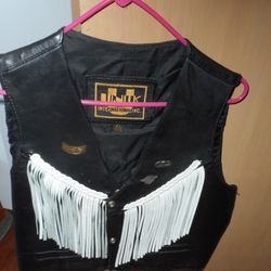 Real Leather - front of vest