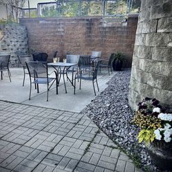 OMNI Brewery & Taproom - One of the shaded patio areas