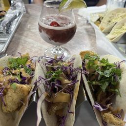Fish tacos and frozen sangria.