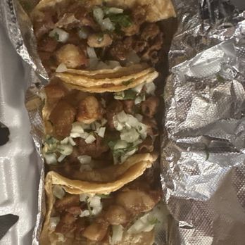 Paco’s Taqueria  - Tripa (3) Tacos Tripita Taco - Mexican Near Me - Indianapolis, Indiana