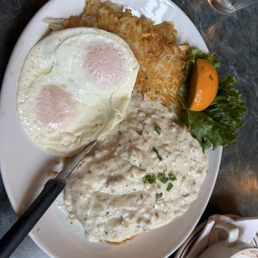 Biscuits, Sausage Gravy & Eggs