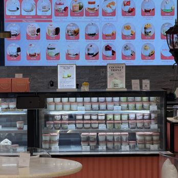 MeloMelo Coconut Dessert  - Digital menu and dessert jar display - Desserts Near Me - Cupertino, California