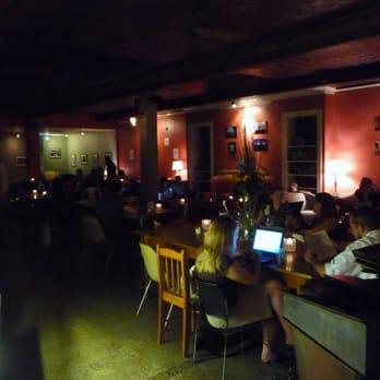 Tryst - Tryst at night, lit by the glowing screens of Macs. Oh and the pastry case. - Lounges Near Me - Washington, DC, District of Columbia