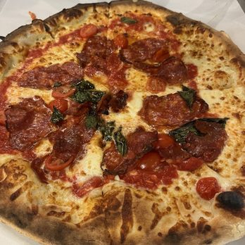 Positano's Pizza - Pomodorin add spicy salami - Pizza Near Me - Mableton, Georgia Positano's Pizza - Pomodorin add spicy salami - Pizza Near Me - Mableton, Georgia