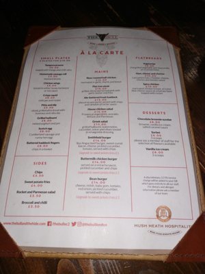 Menu photo 1 The Bull London, XGL Menu photo 1 The Bull London, XGL