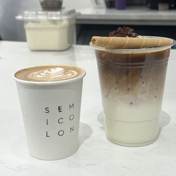 Semicolon Cafe - Tiramisu Latte - Coffee & Tea Near Me - New York, New York