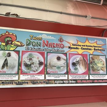 Tacos Don Nacho - Menu - Mexican Near Me - Pawtucket, Rhode Island Tacos Don Nacho - Menu - Mexican Near Me - Pawtucket, Rhode Island
