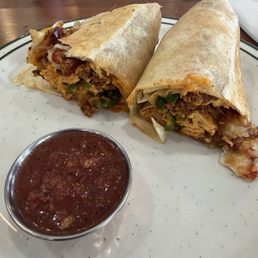Sweet Heat Breakfast Burrito.