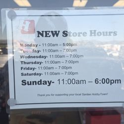 HobbyTown - Store hours