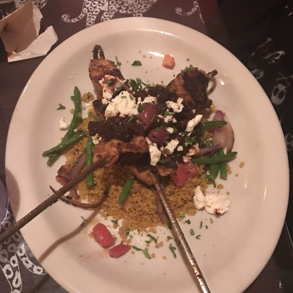 Jambo Cafe - Chicken kabobs with couscous - Caribbean Near Me - Santa Fe, New Mexico Jambo Cafe - Chicken kabobs with couscous - Caribbean Near Me - Santa Fe, New Mexico